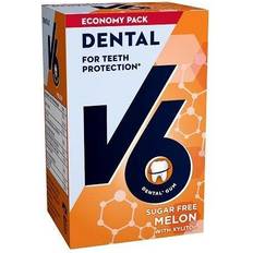 Sukkerfritt Tyggegummi V6 Dental Care Melon 50st