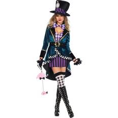 Leg Avenue Kvinnlig Mad Hatter Deluxe Maskeraddräkt