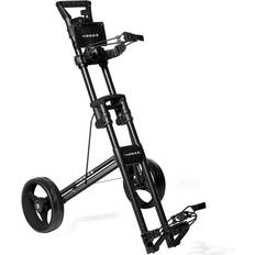 Duw-/trekwagen - Senior Golfkarren Inesis Compacte Tweewiel Golftrolley Zwart