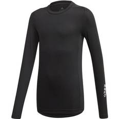 Sølv Barneklær adidas Techfit Jersey Kids - Black/Reflective Silver