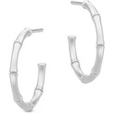 Julie sandlau bamboo Julie Sandlau Bamboo Hoops Earrings - Silver