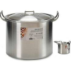 Aluminium Andere Potjes BigBuy Home Aluminium with lid 28 cm