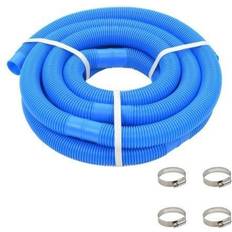 VidaXL Piscines et Accessoires vidaXL Tuyau de piscine avec colliers de serrage Bleu 38 mm 6 m Bleu