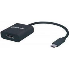 Usb c 3.2 till displayport adapter Manhattan USB C-DisplayPort M-F Adapter