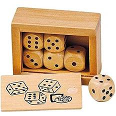 Box with 6 Wooden Dice