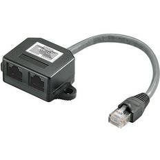 MicroConnect RJ45-2xRJ45 Cat5e M-F 0.2m
