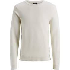 Liam grey Jack & Jones Colored Knitted Sweater - White/Jet Stream