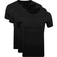 Men T-shirts Lacoste Crew Neck T-shirt 3-pack - Black