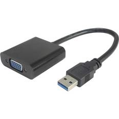 MicroConnect USB A-VGA 3.0 M-F Adapter