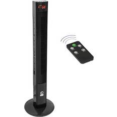 Batteria Ventilatori a Torre ECD Germany Ventilatore a Colonna Nero 45W 3 Livelli Velocità Display Led + Telecomando 116 x 31 cm