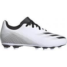 Adidas Junior X Ghosted .4 FG - Cloud White/Core Black/Silver Metallic