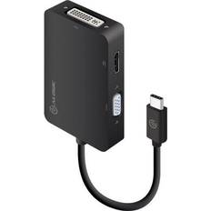 Alogic USB C-HDMI/DVI/VGA Adapter M-F