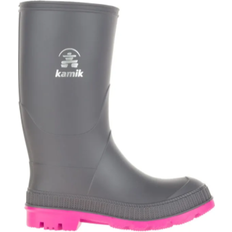 Kid's The Stomp Rain Boot - Charcoal/Magenta