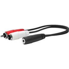 VivoLink 3.5mm-2RCA M-F 0.2m