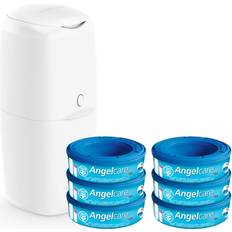 Angelcare Nappy Disposal System Value Pack with 6 Refill Cassettes