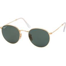 Ray-Ban Round Metal Sunglasses - Men's Gold/Polished Green