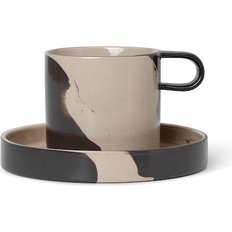 Beige Tazas Ferm Living Inlay Taza 20cl