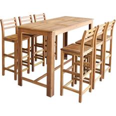 vidaXL 246671 Bordsgrupp 70x150cm 7st