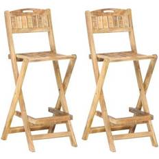 Wood Outdoor Bar Stools vidaXL 285908 2-pack