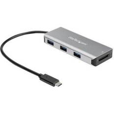 SDHC Lectores de Tarjetas de Memoria StarTech Hub Usb-c 10gbps De 3 Puertos Con Lector De Tarjetas De Memo