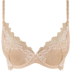 Clothing Wacoal Lace Perfection Plunge Push Up Bra - Cafe Creme