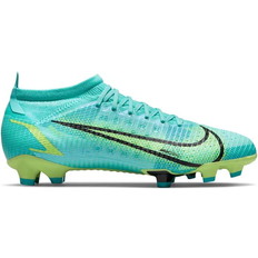 Turquoise - Women Soccer Shoes Nike Mercurial Vapor 14 Pro FG - Dynamic Turquoise/Lime Glow