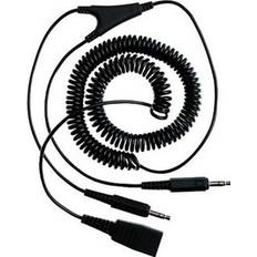 Spiralsladd kablar Jabra Audio Cable 2x3.5mm-QD 2m