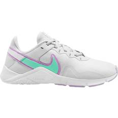 Sintetico Scarpe da Palestra e Allenamento Nike Legend Essential 2 White Green Glow Women's