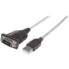 Manhattan USB A-DB9 0.4m