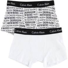 Boys Boxer Shorts Calvin Klein Boy's Logomania Trunks 2-pack - White PR/White (B70B792003-101)