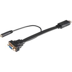 Akasa HDMI-VGA/3.5mm M-F 0.2m