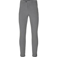 Viscosa Pantalones Jack & Jones Marco KM 909 Chinos - Grey/Grey Melange