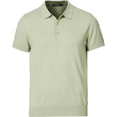 Silke/Siden Pikétröjor J.Lindeberg Ridge Cotton Silk Polo Shirt - Beige/Sage