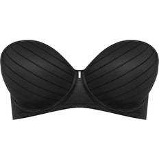 Freya Cameo Deco Moulded Strapless Bra - Black