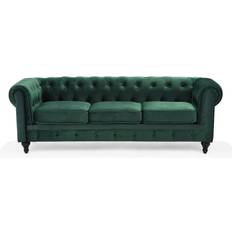 Beliani Chesterfield Canapé 202cm Canapé 3 Places