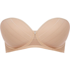 Freya Cameo Deco Moulded Strapless Bra - Sand