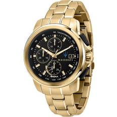 Maserati Successo Chronograph Gold Tone Solar R8873645002 Watch