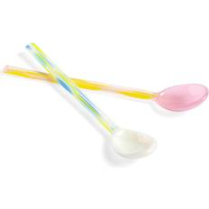 Glass Cutlery Hay Flat Dessert Spoon 15cm 2pcs