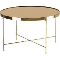 Glas - Guld Soffbord Beliani Lucea Soffbord