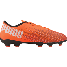 Orange Fodboldstøvler Børnesko Puma Ultra 4.1 FG/AG Soccer Cleats JR - Shocking Orange/Black