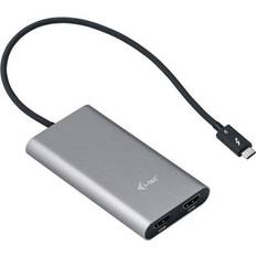 Adapter hdmi thunderbolt 3 I-TEC Thunderbolt 3-2HDMI M-F 0.3m