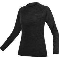 Lana - Mujer Capas base Endura BaaBaa Camiseta Térmica Mujer - Black