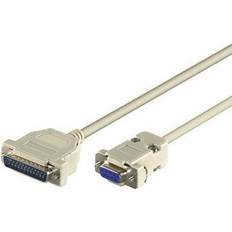 MicroConnect DB9-DB25 M-F