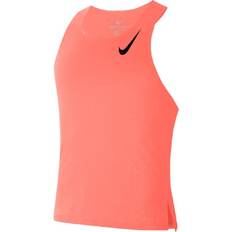 Nike AeroSwift Running Vest Men - Bright Mango/Black