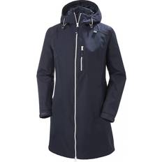 3XL - Dame Regnjakker & Regnkåper Helly Hansen Women's Long Belfast Jacket - Navy