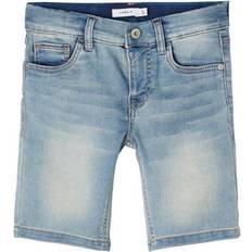 Name It Sweat Denim Shorts - Light Blue (13190257)