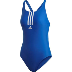 adidas Women's SH3.RO Mid 3-Stripes Swimsuit - Royal Blue/White