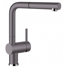 Blanco Pull Out Spout Kitchen Taps Blanco Linus-S silgranit (518813) Rock Grey