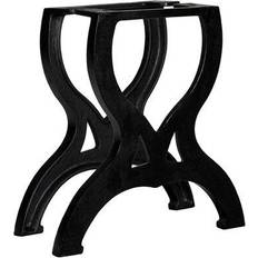 vidaXL 245433 Black Bordsben 42cm 2st