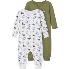 Name It Nbmnightsuit 2p Zip - Dino Loden Green